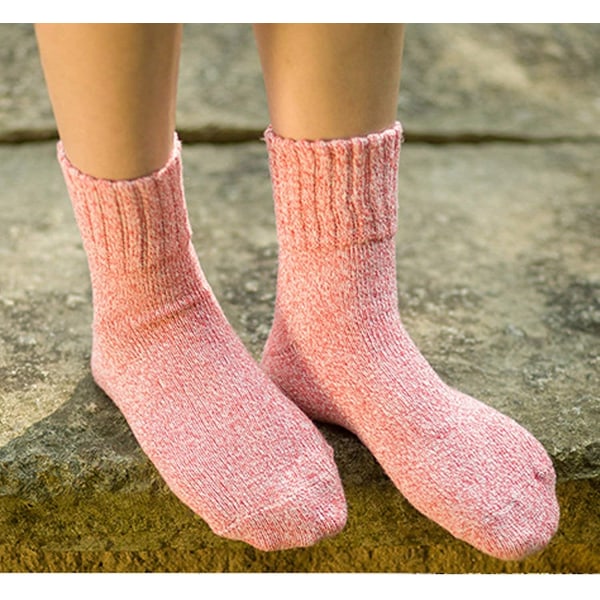 5 par uldsokker strikkede sokker vinter damestrømper termisk
