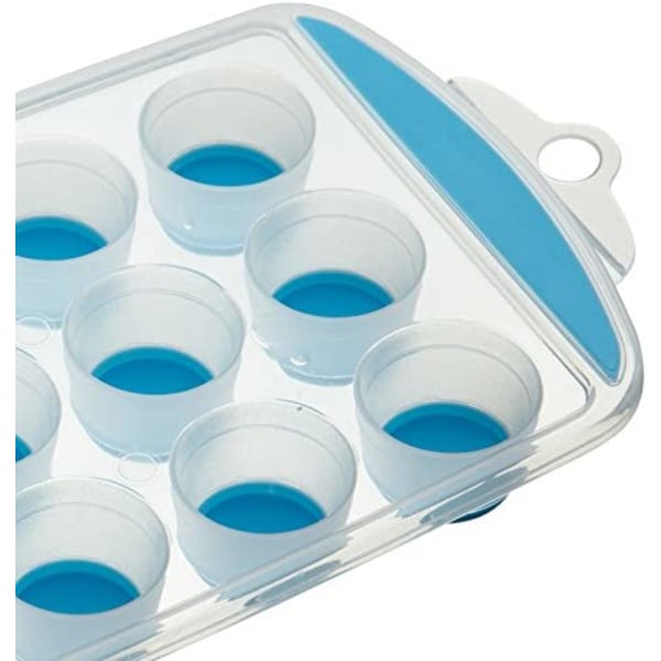 Jääpalakaukalo, pehmeä silikoni, sininen 21 lokeroinen silikoni Ice C