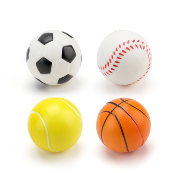 4-pack 6,3 cm latexvalp leksak boll sportboll set,