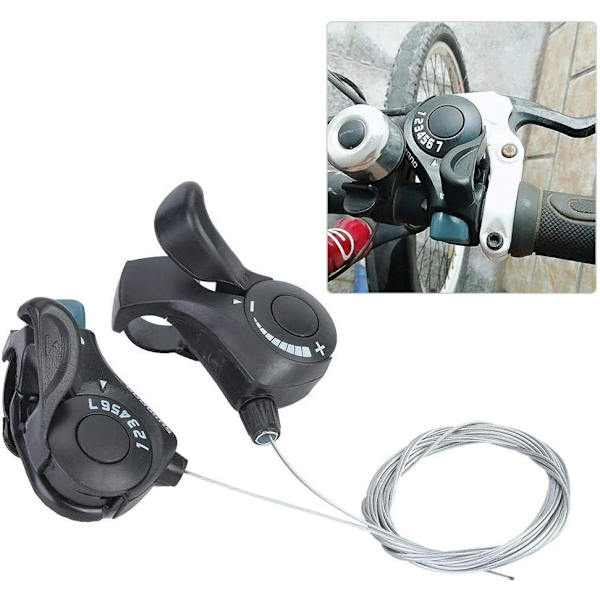 1 par sykkelskiftespaker, 3X7 hastighets sykkelskifter derailleur,