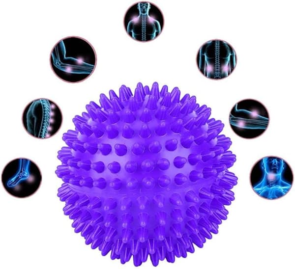 9 cm blød massagebold x 1 (lilla) - triggerpunkt refleks tryk
