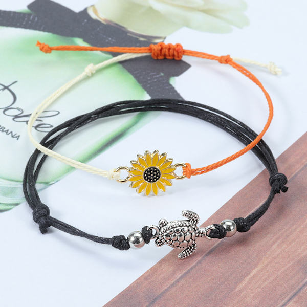 Strand Rainbow Shell Feet Chains (4 stykker) Bohemian Håndlaget Adj