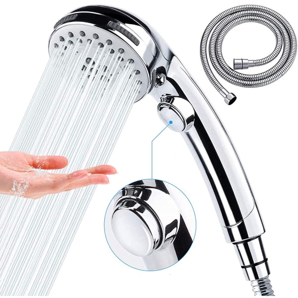 Shower Head, Hand Held Shower Head with 1.5M Hose (Without Brack