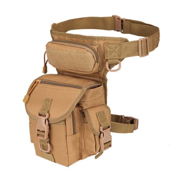 Herr Drop Leg Bag Multifunktionell Verktygsväska Vattentät Canvas Hikin