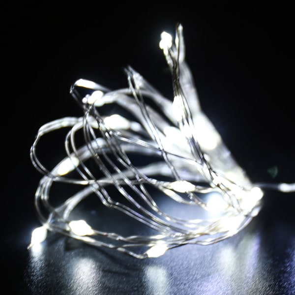 LED Fairy String Lights 2M/20 LEDs Batteridriven String Light