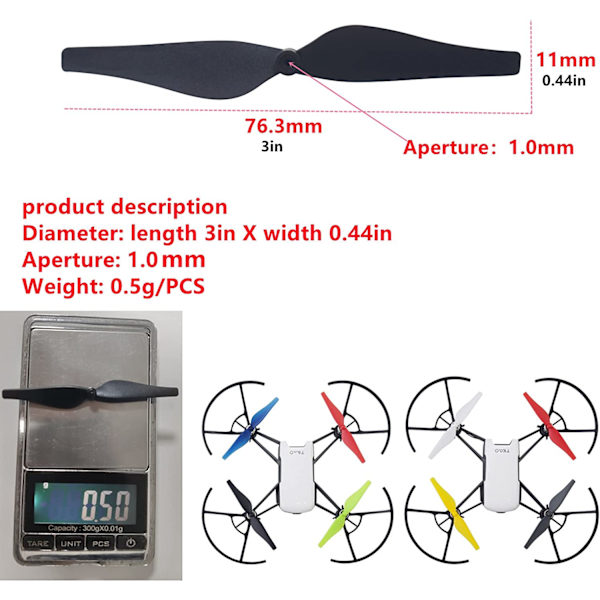 28 stk. propeller til DJI Tello RC Quadcopter reservedele drone