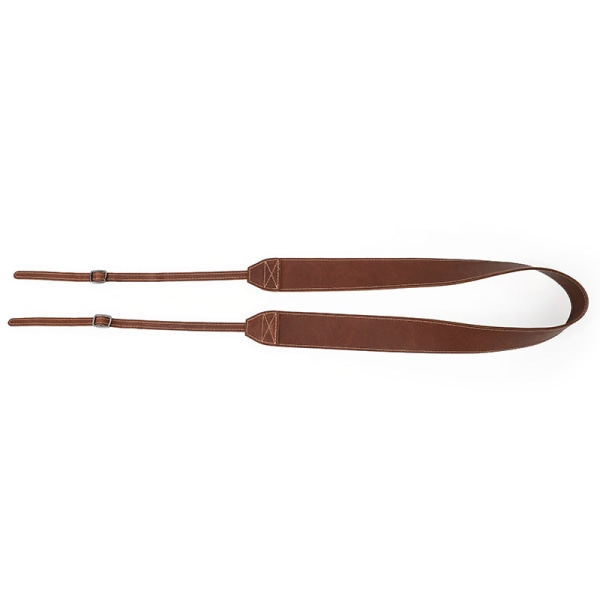 Genuine Leather Shoulder Neck Strap - Brown