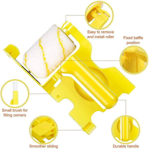 Clean Cut Profesional Paint Edger Roller Set with 1-Pack Rep