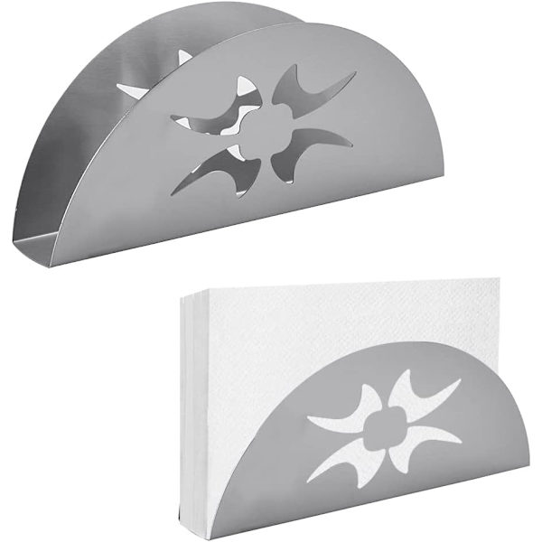 2 stk. vifteformede servietholder hule tissue dispenser papir serviet