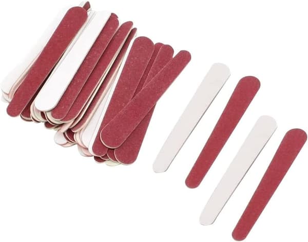 50 engångsbruk bruna nagelfilar