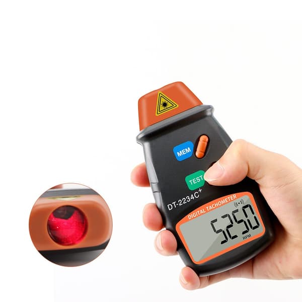 1 stk. Miniature Laser-tachometer LCD-display Berøringsfri Tachometer