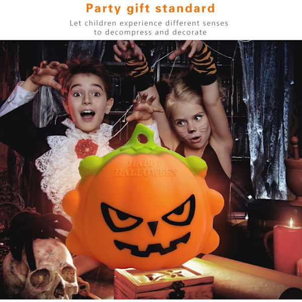 4-pack Halloween Dekorationer för Inomhus & Utomhus Pumpa Pop Fidget