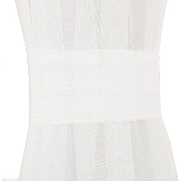 Oviverhopaneeli Elegantti Soild Rod Pocket Sheer Voile Pane