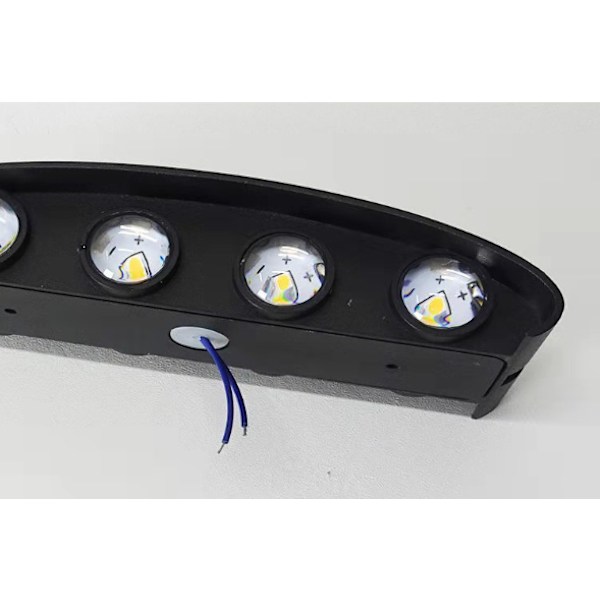 Valkoinen LED-seinävalaisin sisätiloihin 12W lämmin valkoinen, moderni alumiiniseinä