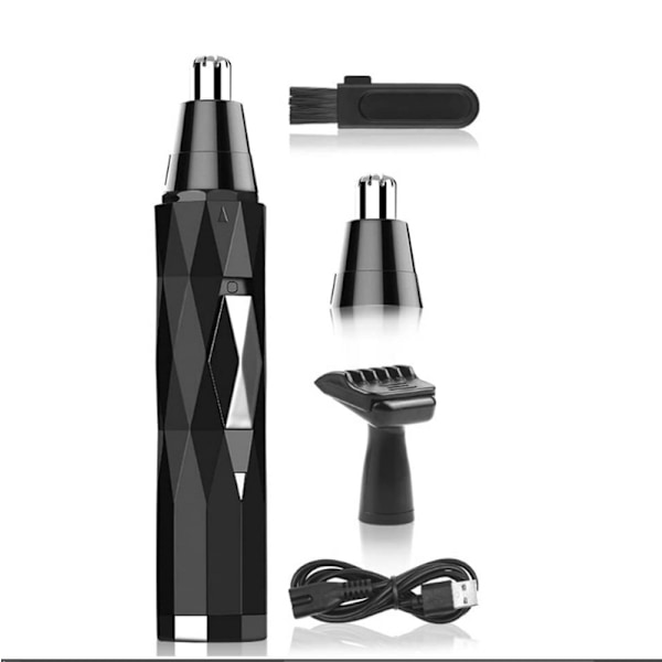 Øre- og næsehårstrimmer, 2 i 1 USB-genopladelig elektrisk shaver, Profe