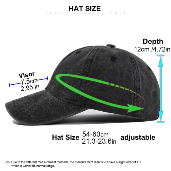 Høykvalitets enkel baseballcaps Vasket bomull black