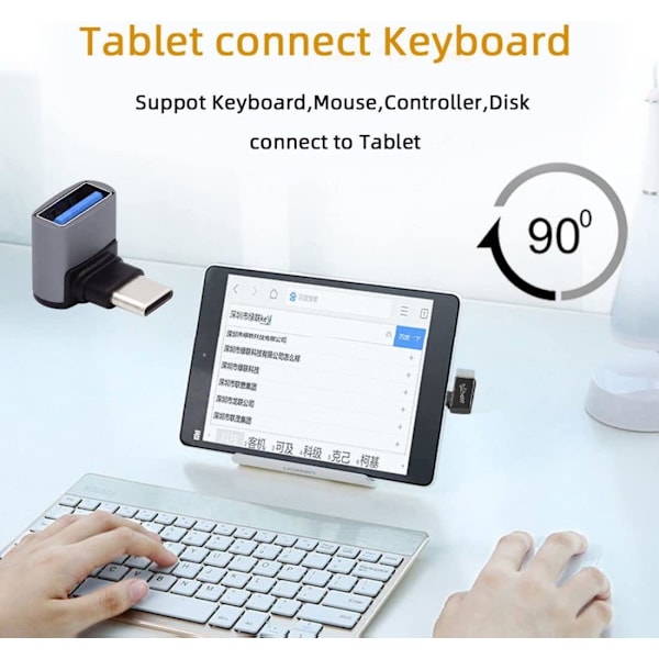 USB C OTG-adapter, USB 3.0 Type-A hun til USB Type-C han OTG