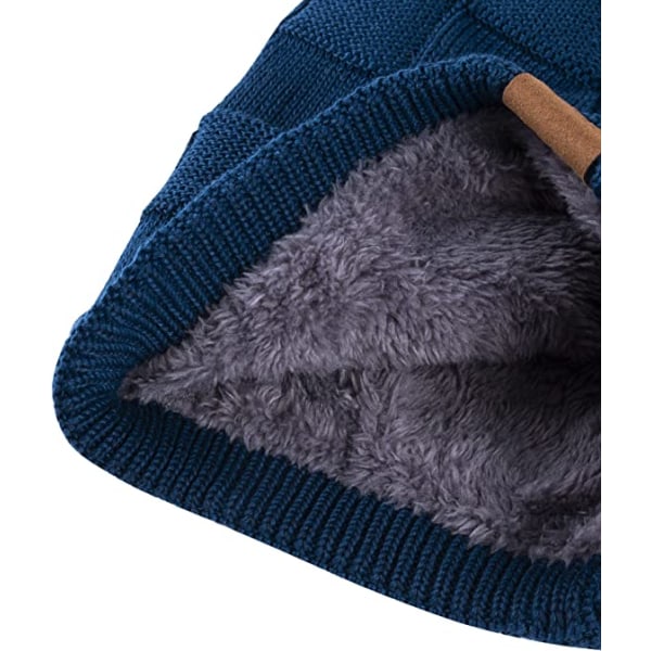 Syksyn ja talven fleece-villainen neulehattu lämmin muoti
