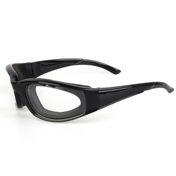Kjøkkenløkskjærebriller (svarte), duggfrie linser, trygge og