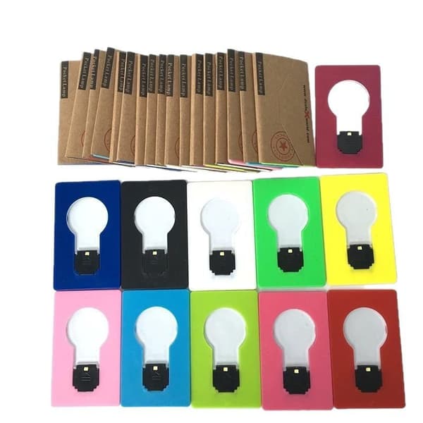 10 x mini led luottokortti/kannettava/korttitaskulamppu