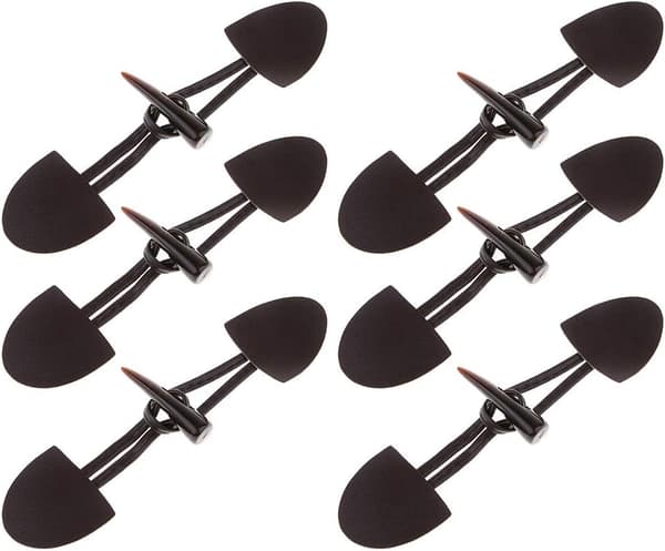 6 par läderknappar Horn Toggle Duffle-knappar för kappa kaffe