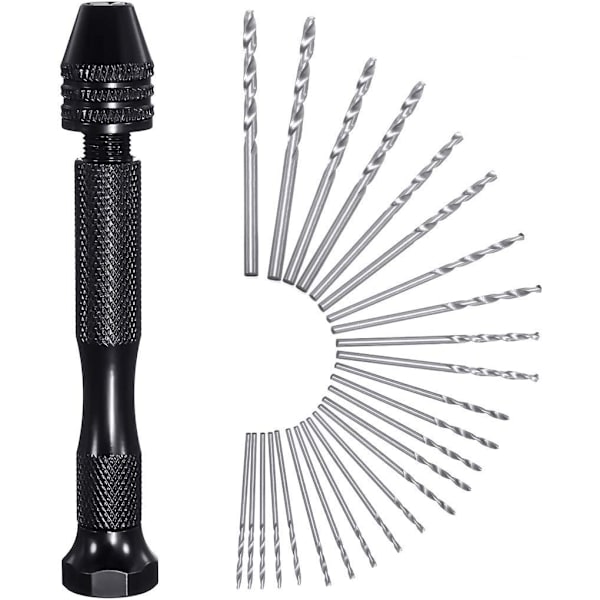 26-osainen käsikäyttöinen pora - Gochange Mini Precision Hand Drill alumiinista