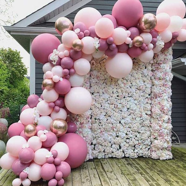 96 stk (retro rosa rød dress) helium lateks ballonger for Kid Girl W