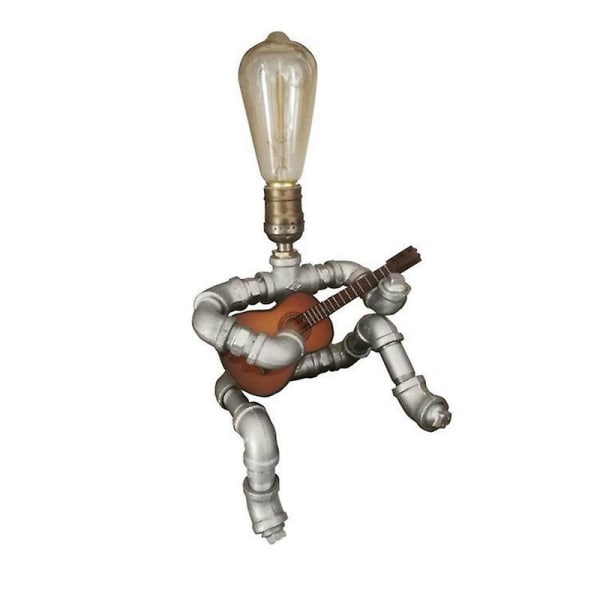 Industriel robotlampe Retro stil Steampunk lampe Sød bordlampe