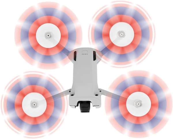 (Tre farver) 24 stk. propeller til DJI Mini 4 Pro/Mini 3 Pro, erstatningspropelblade, støjsvage vinger 6030F til DJI Mini
