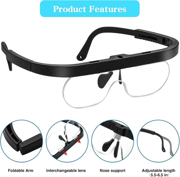 Suurennuslasit, lukulasit, handsfree-suurennuslasi