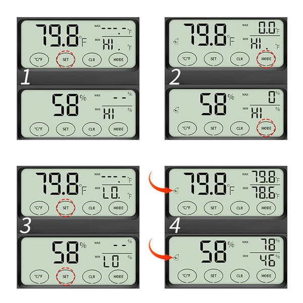 LCD Display Æg Inkubator Termometer Hygrometer Måler Fra Hu