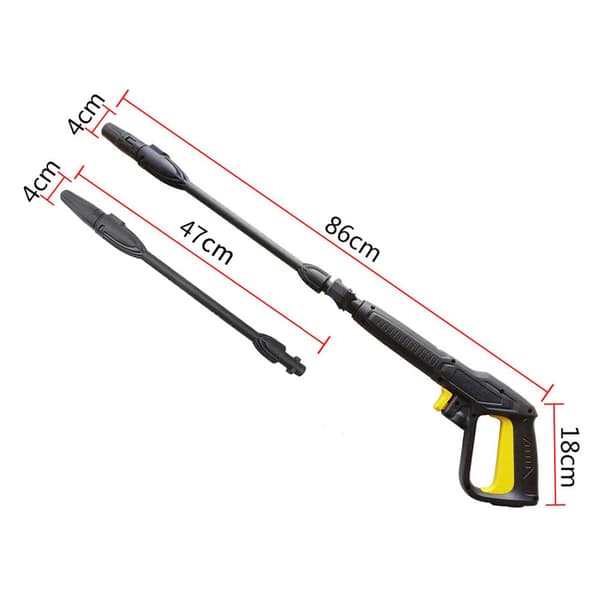 Högtrycksvattenpistol med jetlans och roterande lans, compa