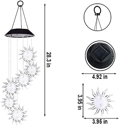 LED-aurinkokello puutarhaan, terassille, ulkoilmakello moottorille