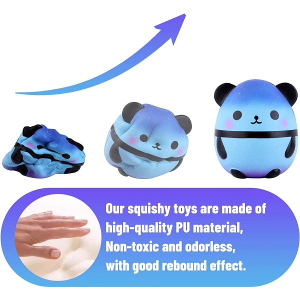Panda Egg Galaxy Collection Novelty Stress Relief Legetøj og Gad