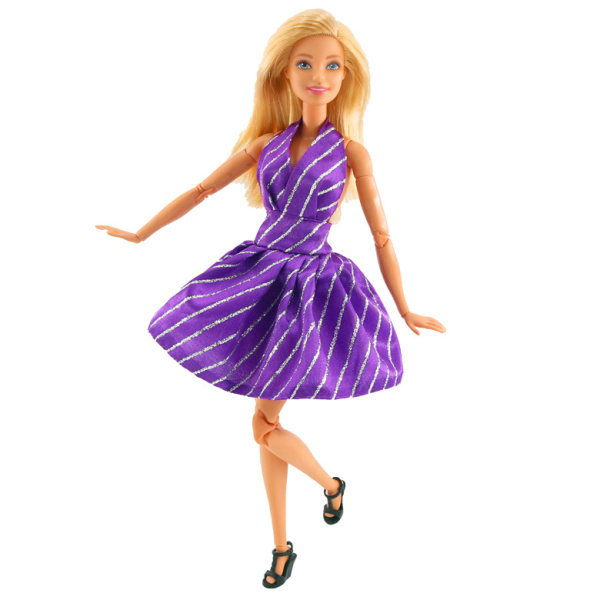 Barbie motekostyme, 7 deler, 7 dukketilbehør, for ch