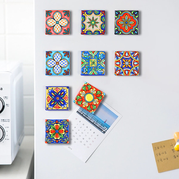 Neliönmuotoiset pehmeät magneettiset keraamiset jääkaappimagneetit 15 eri tyyliä
