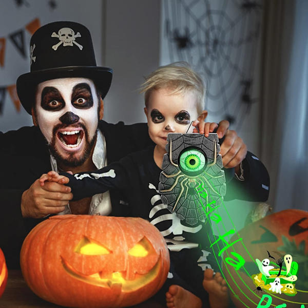 Dekorasjon, Halloween-dørklokke, hjemsøkt dørklokke animert øyeeple