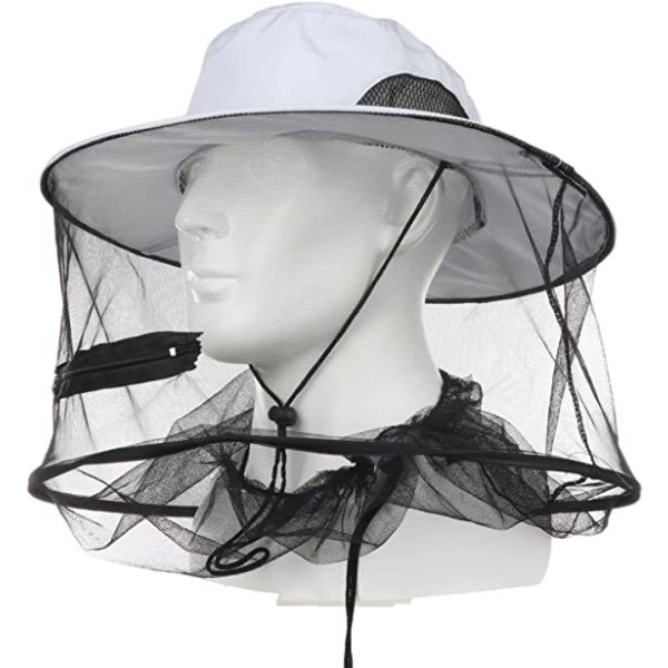 Hovednet Hat, Solhat med Netting, Biavler Hat, Safari Fishi