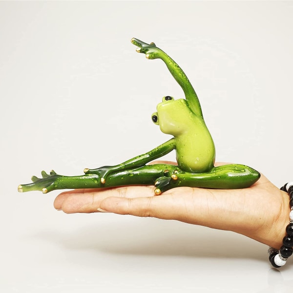 Creative Craft Resin Frog Figur Statue Dekoration, Fun Pers