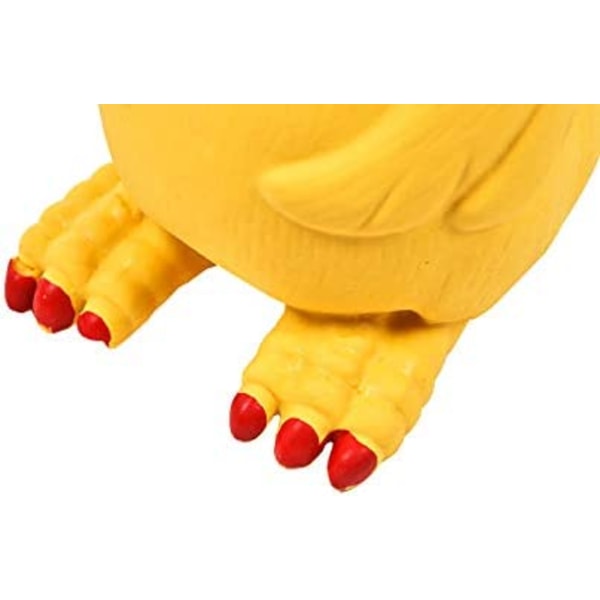 Stil Gummi Kyckling Squeaker Hund Leksaker för Små, Medelstora eller La