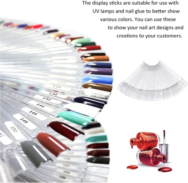 100 st Nail Color Chart, Nail Display, Nail Polish Makeup Pal