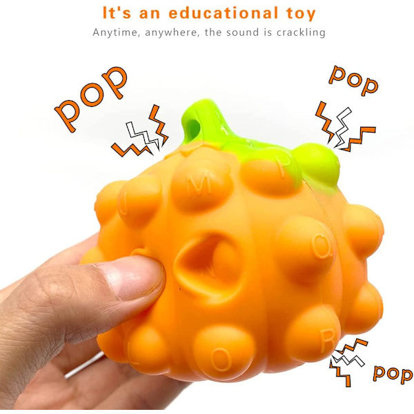 4-pack Halloween Dekorationer för Inomhus & Utomhus Pumpa Pop Fidget