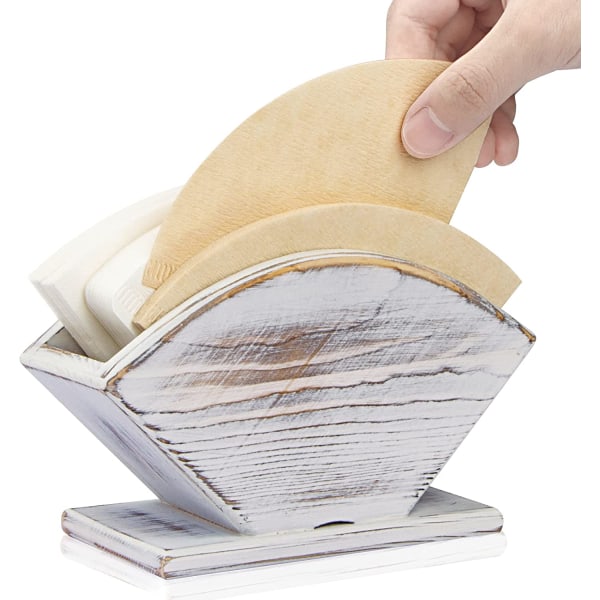 Kaffefilterholder i furu, uten filterpapir, kaffefilter Pa