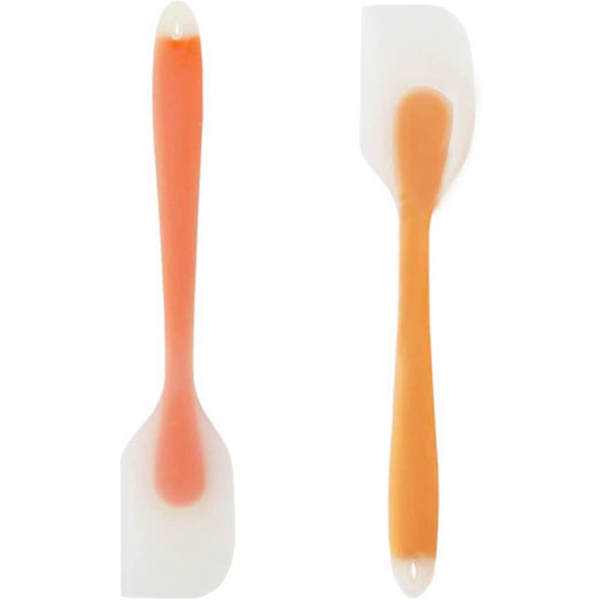 Gul, Orange - Varmebestandig Non-Stick Spatel, Bagespatel