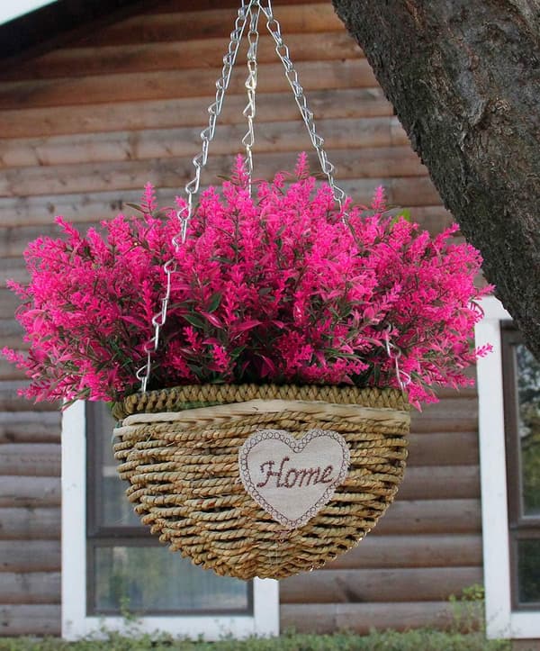 9 buketter konstgjorda blommor, utomhusväxter, UV-resistenta