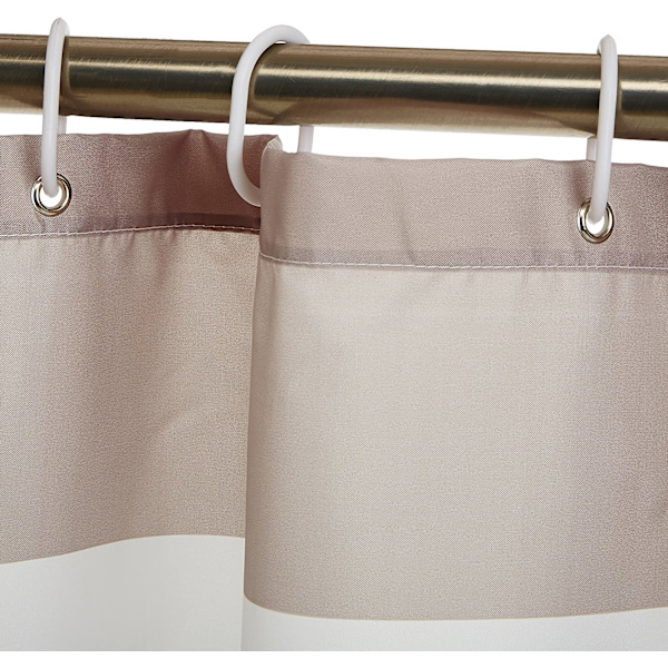 Bruseforhæng i trykt stof 180 x 180 cm, Lysebrun/Beige