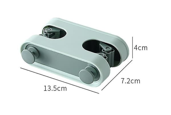 2-pack kvast- och mopphållare, väggmonterad utan borrning