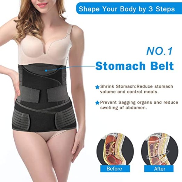 Postpartum Belly Belly Belly 3 in 1 Post Pregnancy Support Belt C-secti