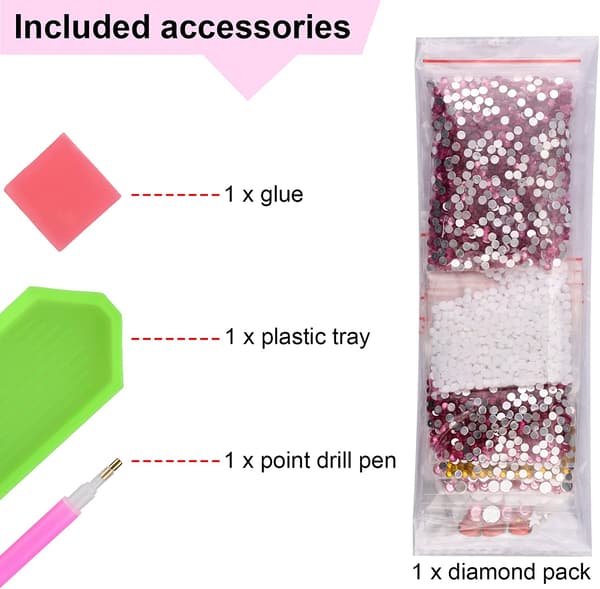Unicorn5D Børns Diamant Maleri Korssting Håndværkssæt, DIY C