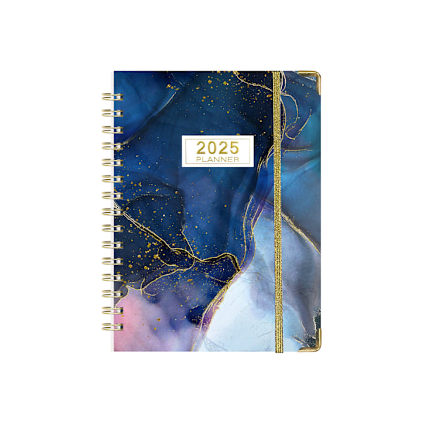 2025 Daily - Hardback Datert A5 Planlegger - Engelsk(C)